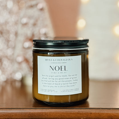 "Noel" Christmas Morning Candle