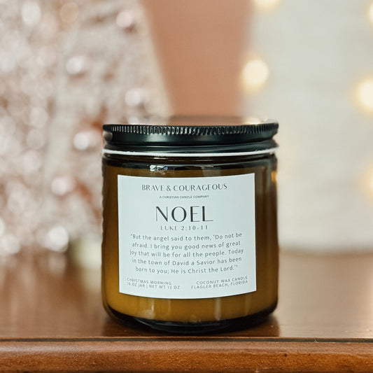 "Noel" Christmas Morning Candle
