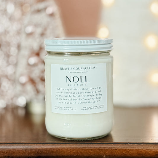 "Noel" Christmas Morning Candle