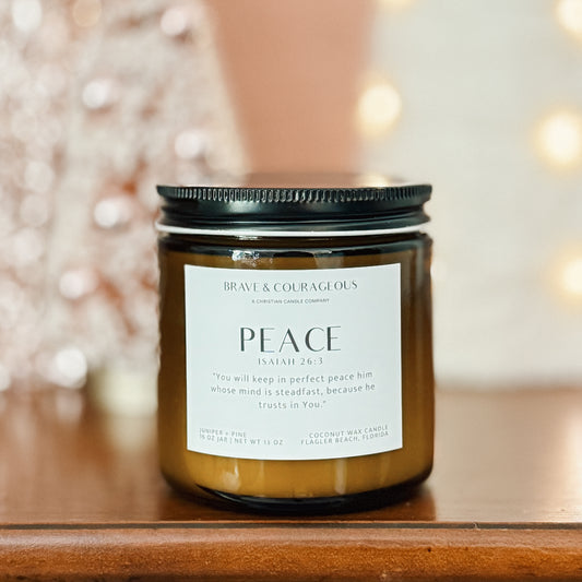 "Peace" Juniper + Pine Candle