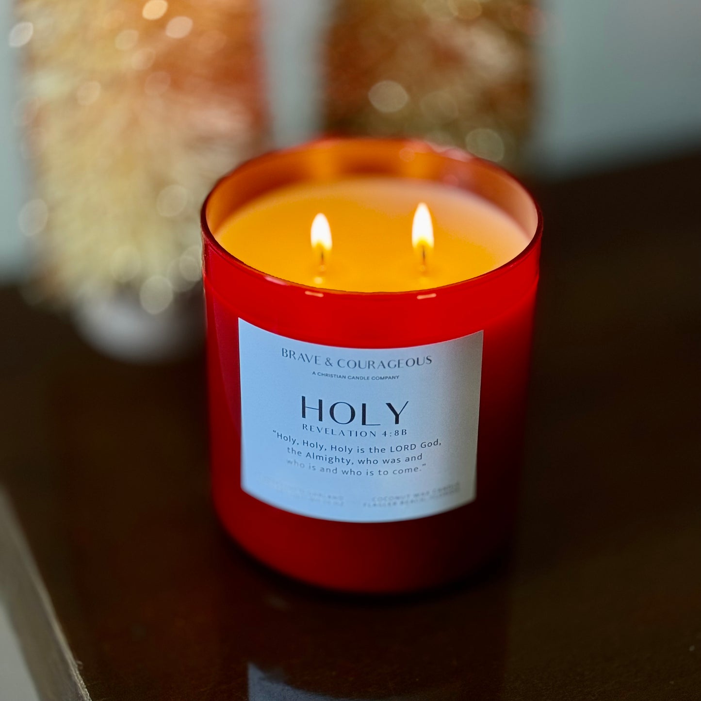 Crimson Noel Candle