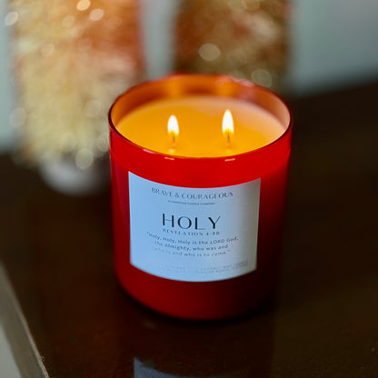 Crimson Noel Candle