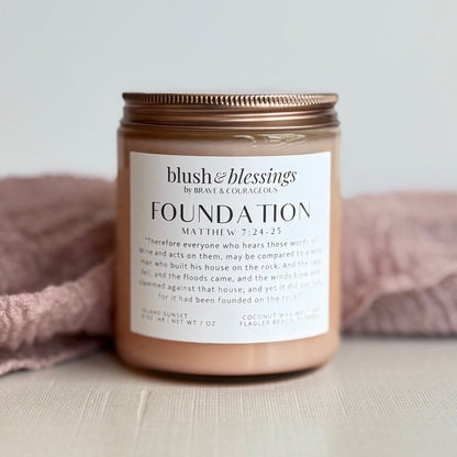 "Foundation" Island Sunset Wax Melt Jar