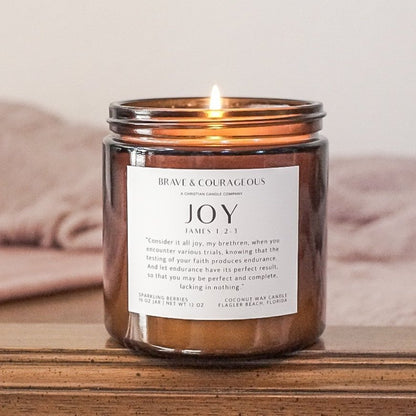 "Joy" Sparkling Berries Candle